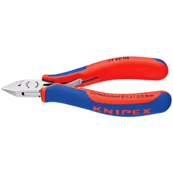 Knipex 77 42 115, Diagonal pliers, Steel, Plastic, Blue, Red, 115 mm, 80 g