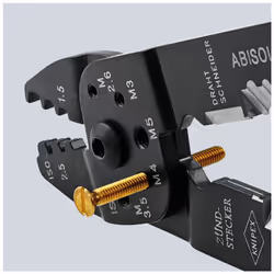Crimping Pliers black lacquered, with multi-component grips 240 mm (self-service card/blister) 97 22 240 SB - Additional view 4