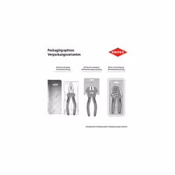 Crimping Pliers black lacquered, with multi-component grips 240 mm (self-service card/blister) 97 22 240 SB - Additional view 5