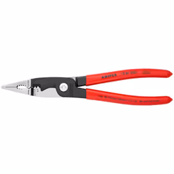 Knipex 13 81 200, Notching pliers, 1.5 cm, Scratch resistant, Shock resistant, Steel, Plastic, Red