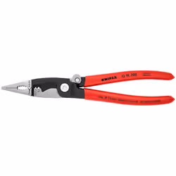 Knipex 13 91 200, Needle-nose pliers, Steel, Plastic, Red, 200 mm, 265 g