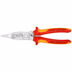 Knipex 13 96 200 SB VDE Multifunctional Installation Pliers with Opening Spring 200mm