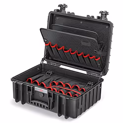 Knipex 00 21 35 LE, Black, Polypropylene (PP), Dust resistant, Shock resistant, Water resistant, 470 mm, 370 mm, 190 mm