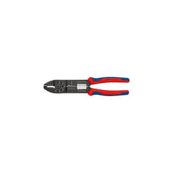 Crimping Pliers black lacquered, with multi-component grips 240 mm (self-service card/blister) 97 32 240 SB