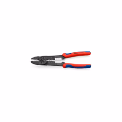 Crimping Pliers black lacquered, with multi-component grips 240 mm (self-service card/blister) 97 32 240 SB