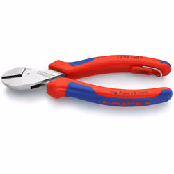 Knipex 73 05 160 T, Diagonal-cutting pliers, 4.8 mm, Chromium-vanadium steel, Plastic, Blue, Red, 160 mm