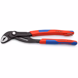 Knipex 87 02 250 T, Slip-joint pliers, 5 cm, 4.6 cm, Chromium-vanadium steel, Plastic, Blue, Red