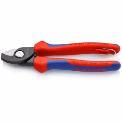 Knipex 95 12 165 T, Side-cutting pliers, 1.5 cm, Steel, Plastic, Blue, Red, 165 mm