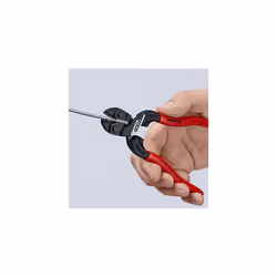 CoBolt S Compact Bolt Cutters with recess in the cutting edge black atramentized plastic coated 160 mm selfservice cardblister 71 31 160 SB