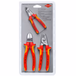 Knipex 00 31 30 BK V02, Pliers set, Red, Yellow, 510 g