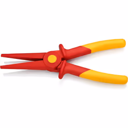 Plastic Snipe Nose Pliers insulating plastic, with soft plastic zone for better grip 220 mm 98 62 02