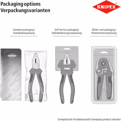 Plastic Snipe Nose Pliers insulating plastic, with soft plastic zone for better grip 220 mm 98 62 02