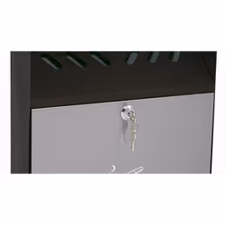 Wedo 170 38112, Rectangular, 6.8 L, Black, Grey, Stainless steel, 280 mm, 140 mm