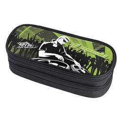 Wedo 242 42601 pencil case Soft pencil case Polyester Black, Green