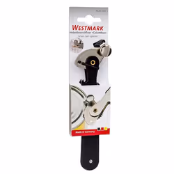 Westmark Columbus Mechanical tin opener Black, Brushed steel