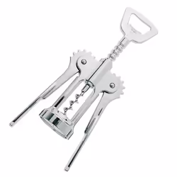 Westmark 6155556C, Twin prong cork puller, Chrome, Steel, Zinc steel, 73 mm, 38 mm, 205 mm