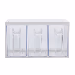 Westmark Roma, Dispenser, Rectangular, 3 L, Transparent, White, Plastic, Germany