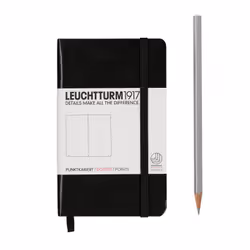 Leuchtturm 333915, Monochromatic, Black, A6, 185 sheets, 80 g/m², Hardcover