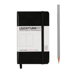 Leuchtturm 333915 writing notebook A6 185 sheets Black