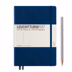 Leuchtturm 342924, Monochromatic, Navy, A5, 251 sheets, 80 g/m², Hardcover