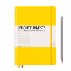Leuchtturm 344798, Monochromatic, Yellow, A5, 251 sheets, 80 g/m², Hardcover