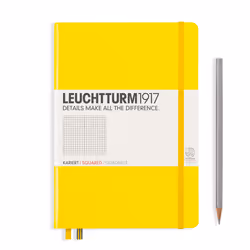 Leuchtturm 344799, Monochromatic, Yellow, A5, 251 sheets, 80 g/m², Hardcover