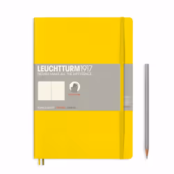 Leuchtturm 355289, Monochromatic, Yellow, B5, 121 sheets, 80 g/m², Softcover