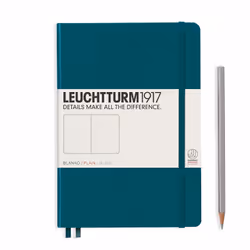 Leuchtturm 359698, Monochromatic, Green, A5, 251 sheets, 80 g/m², Hardcover