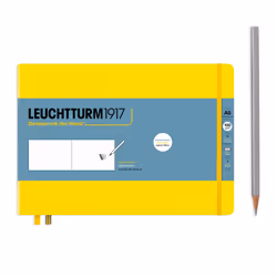Leuchtturm Sketchbook Landscape, Monochromatic, Yellow, A5, 112 sheets, 150 g/m², Hardcover