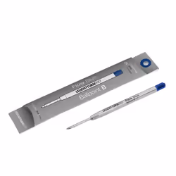 Leuchtturm Refill B for Drehgriffel Nr. 1, Royal Blue, pack of 2 - ballpoint, Blue, Bold, Stainless steel, 0.5 mm, 2 pc(s)