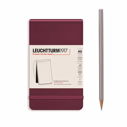 Leuchtturm Reporter Notepad Pocket, Monochromatic, Red, A6, 184 sheets, Adult