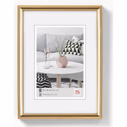 Walther Design KG913H, Picture frame set, Plastic, Gold, Wall, 5 x 7 cm, Rectangular
