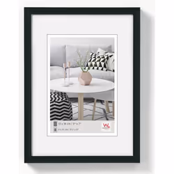 Walther Design KB824H, Single picture frame, Plastic, Black, Wall, 13 x 18 cm, Rectangular