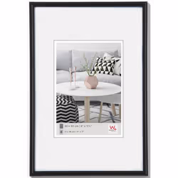 Walther Design KB028H, Single picture frame, Plastic, Black, Wall, 13 x 18 cm, Rectangular