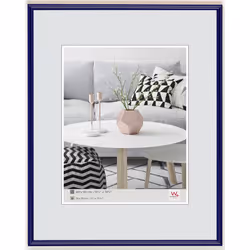 Walther Design Galeria, Single picture frame, Glass, Plastic, Blue, Wall, 30 x 45 cm, Rectangular