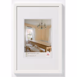 Walther Design BP030V, Single picture frame, Wood, White, 13 x 18 cm, Rectangular, Germany