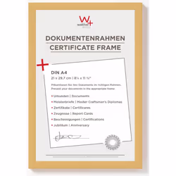 Walther Design BP130G, Single picture frame, Wood, Gold, 13 x 18 cm, Rectangular, 229 mm