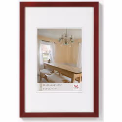 Walther Design BP050R, Single picture frame, Wood, Mahogany, 30 x 40 cm, Rectangular, 418 mm