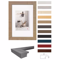 walther design HO520C Home wooden picture frame, 6 x 8 inch (15 x 20 cm), beige brown