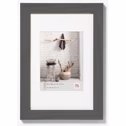 Walther Design HO824D, Single picture frame, Wood, Grey, 13 x 18 cm, Rectangular, Germany