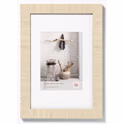 Walther Design HO824W, Single picture frame, Wood, White, 13 x 18 cm, Rectangular, Germany