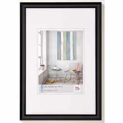 Walther Design KP040B, Single picture frame, Plastic, Black, Wall, 20 x 30 cm, Rectangular