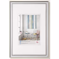 Walther Design KP015S, Single picture frame, Plastic, Silver, Wall, 7 x 10 cm, Rectangular