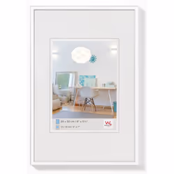 Walther Design KV520W, Single picture frame, Plastic, White, Wall, 10 x 15 cm, Rectangular