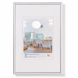Walther Design KV430S, Single picture frame, Plastic, Silver, Wall, 15 x 20 cm, Rectangular