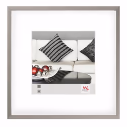 Walther Design AJ220D, Single picture frame, Aluminium, Steel, 15 x 15 cm, Rectangular, Germany