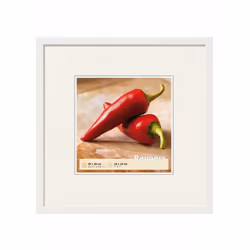 Walther Design BP330V, Single picture frame, Wood, White, Table, Wall, 18 x 18 cm, 325 mm