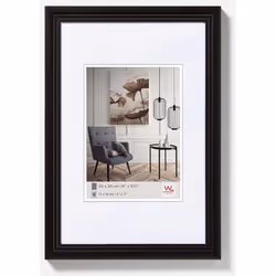 Walther Design HY824B, Single picture frame, Wood, Black, Wall, 13 x 18 cm, Rectangular