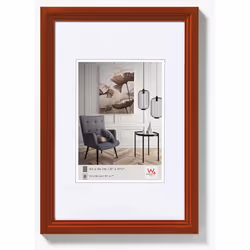 Walther Design HY824P, Single picture frame, Wood, Hazelnut, Wall, 13 x 18 cm, Rectangular