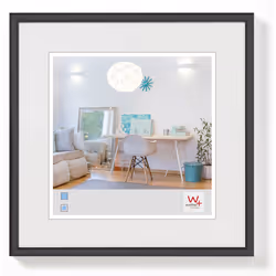 Walther Design KV010B, Single picture frame, Black, 7 x 7 cm, Rectangular, Germany, 110 mm